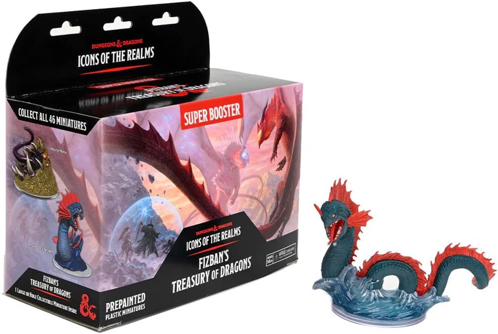 D&D Icons of The Realms: Fizban's Treasury of Dragons - Super Booster (Set22) - Contains 1 Huge Rare Figure