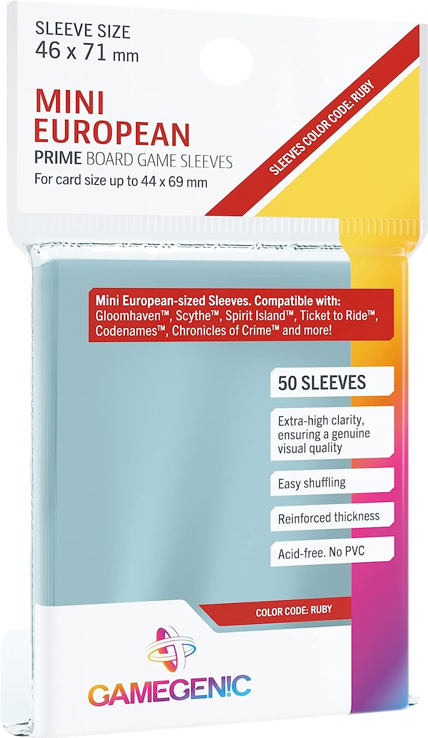 Mini European Matte Board Game Card Sleeves 46 x 71mm