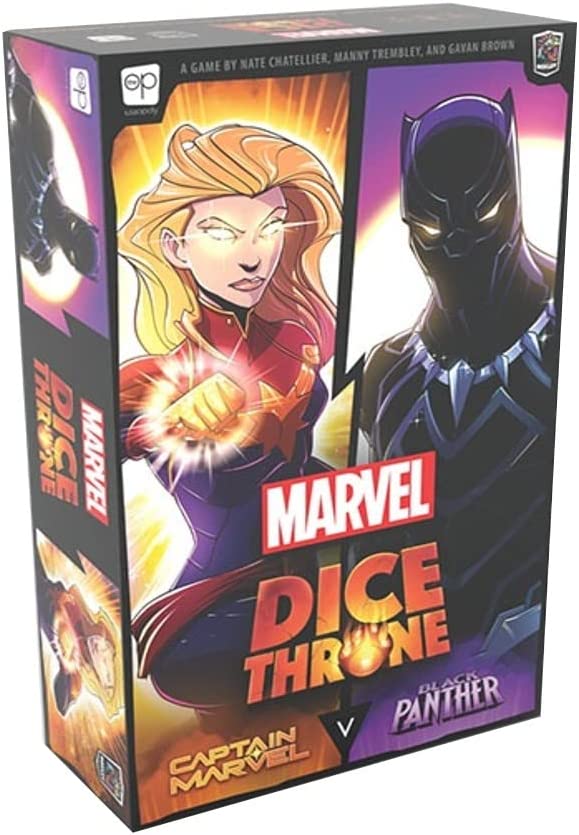 Marvel Dice Throne  2 Hero Box Featuring Captain Marvel, Black Panther