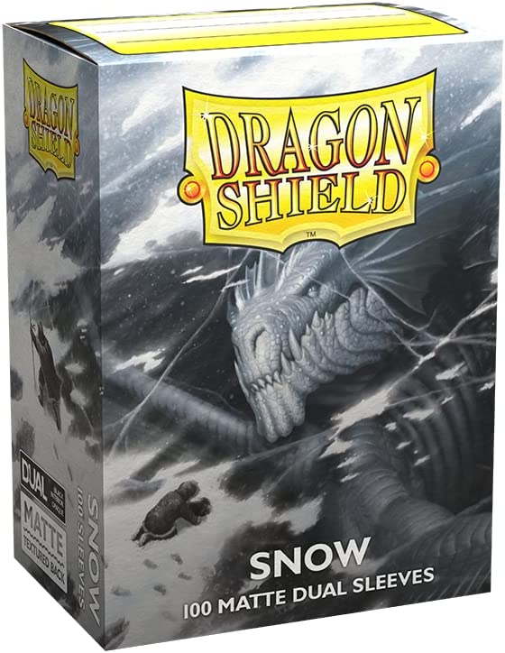 Dragon Shields: (100) Dual Matte Snow
