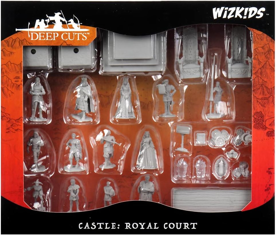 WizKids Deep Cuts Unpainted Miniatures: W12 Castle - Royal Court
