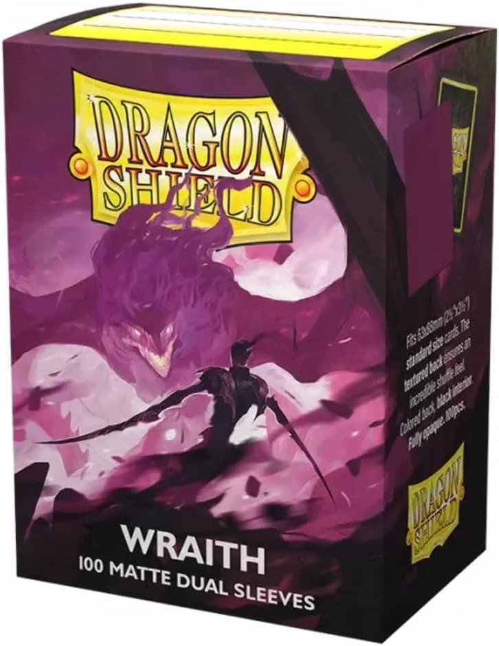 Dragon Shields: (100) Dual Matte Wraith