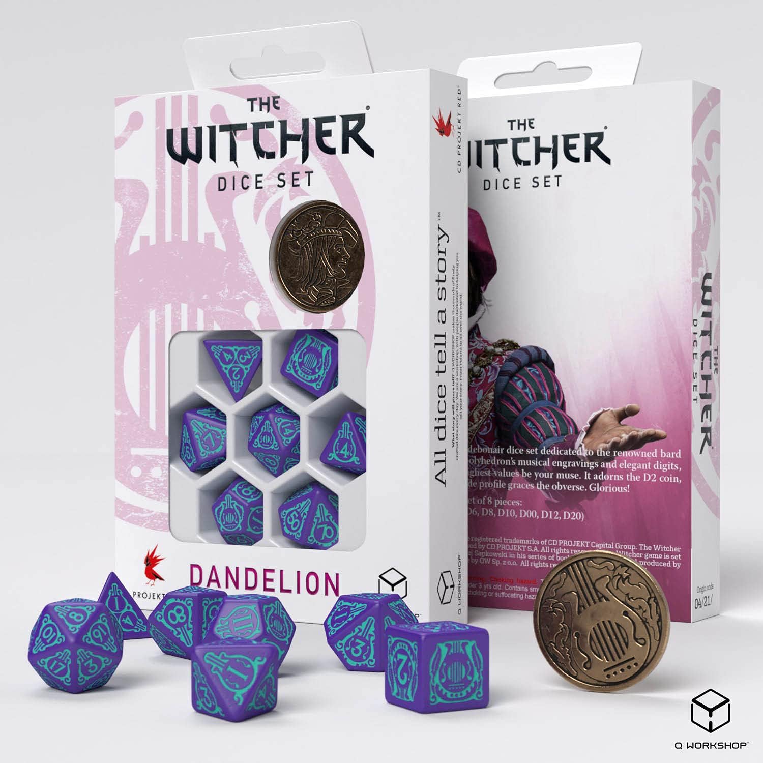 Witcher Dice Set. Dandelion - Half a Century of Poetry
