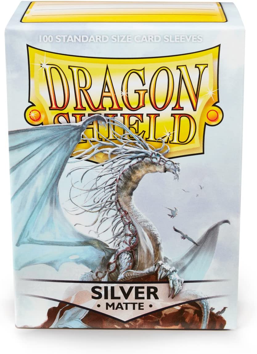 Dragon Shields: (100) Matte Silver