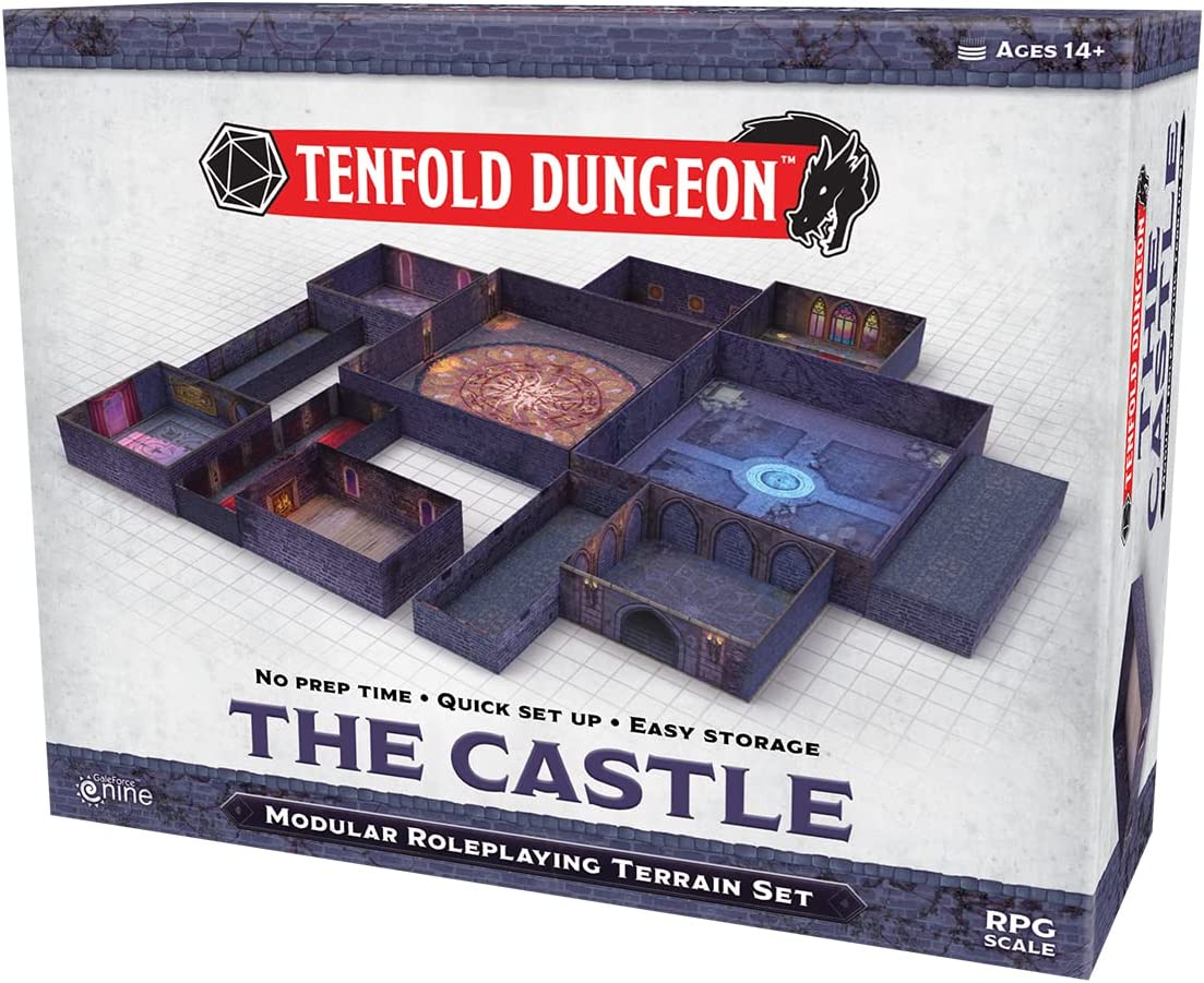 Tenfold Dungeon: The Castle - Modular Roleplaying Terrain Set & 5e RPG Adventure