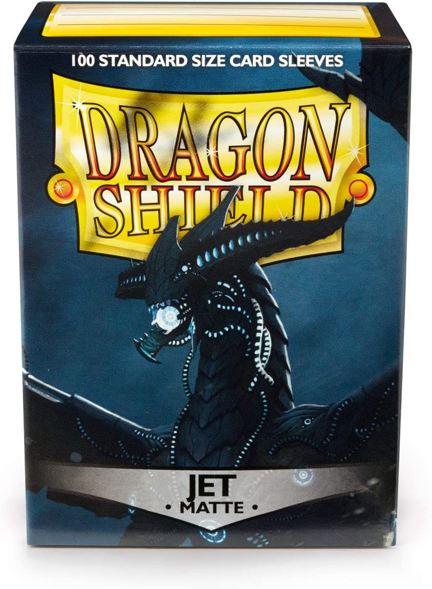 Dragon Shields: (100) Matte Jet