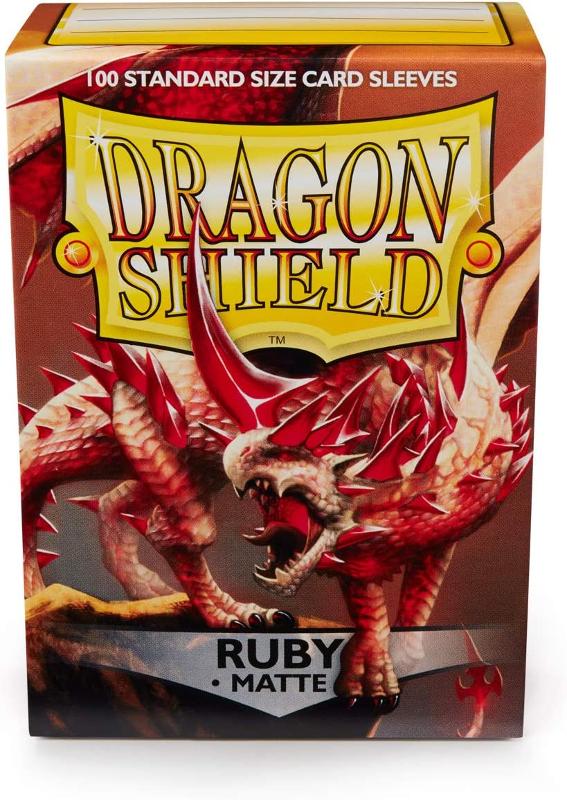 Dragon Shields: (100) Matte Ruby