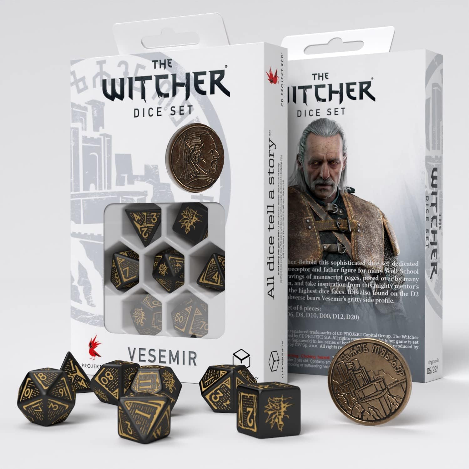 Witcher Dice Set. Vesemir - The Sword Master