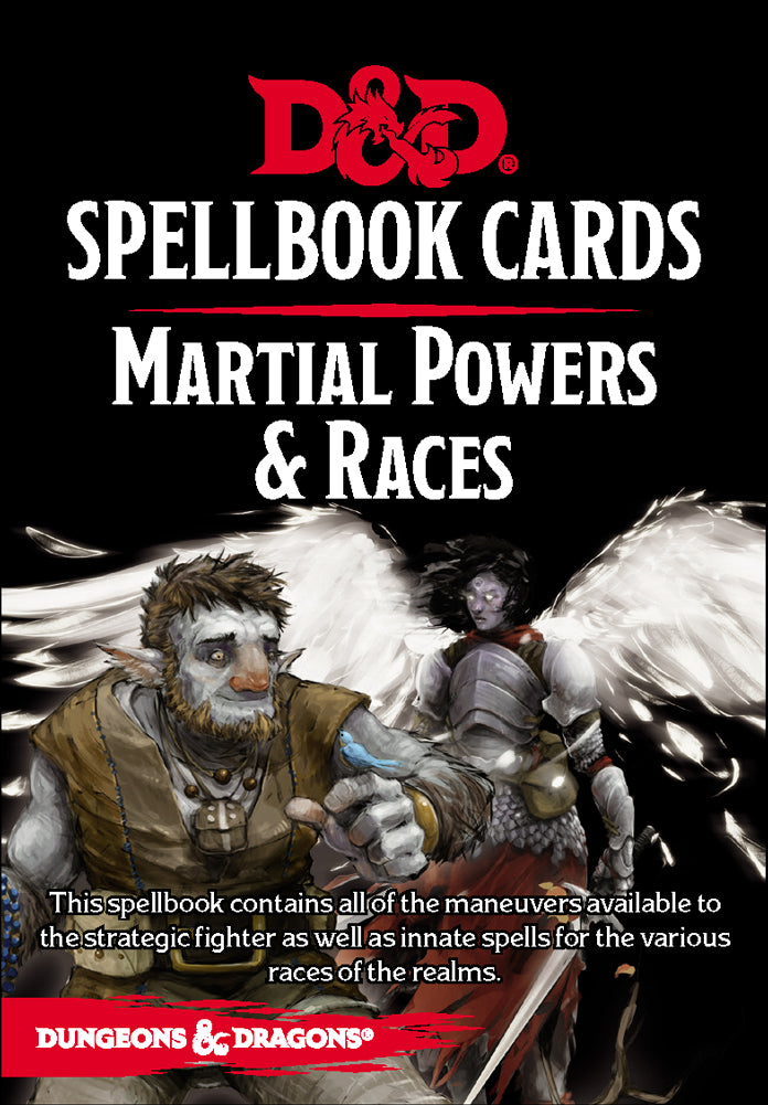 D&D Spellbook Cards Martial Powers & Races