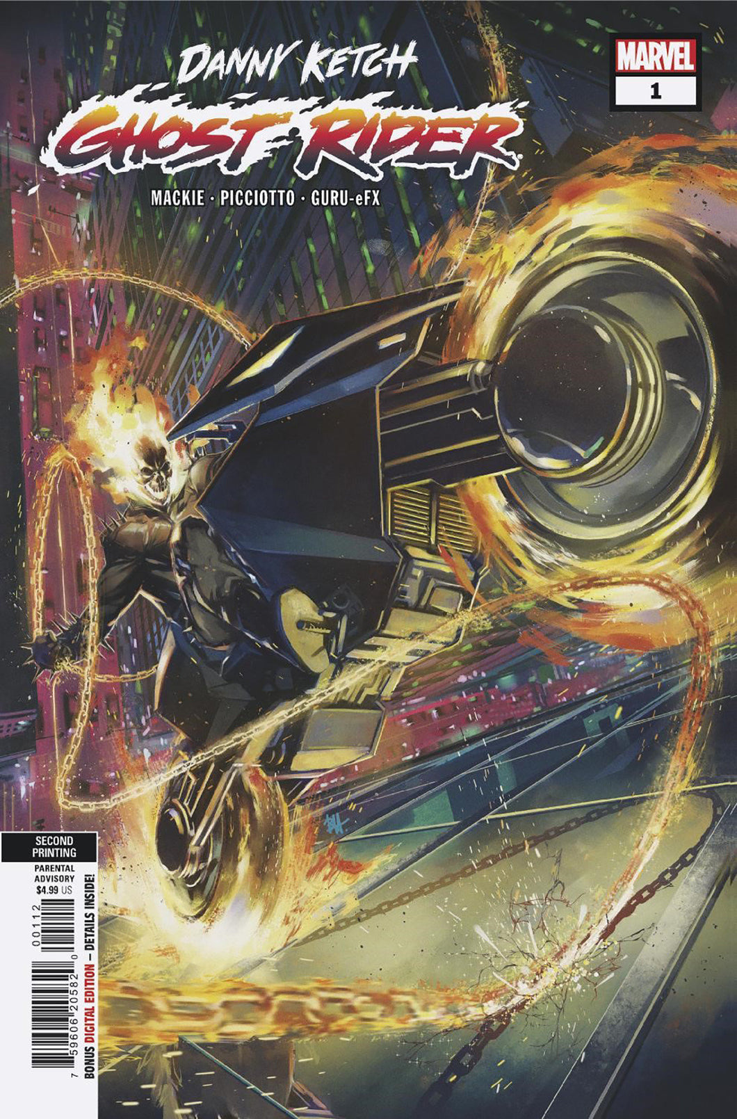 Danny Ketch: Ghost Rider 1 Ben Harvey 2nd Print Variant