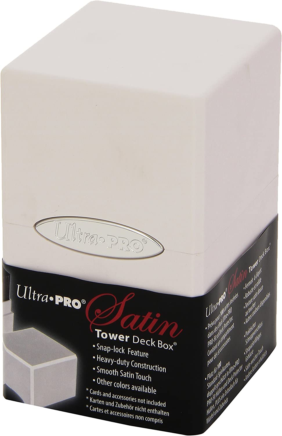 Ultra Pro White Satin Tower Deck Box
