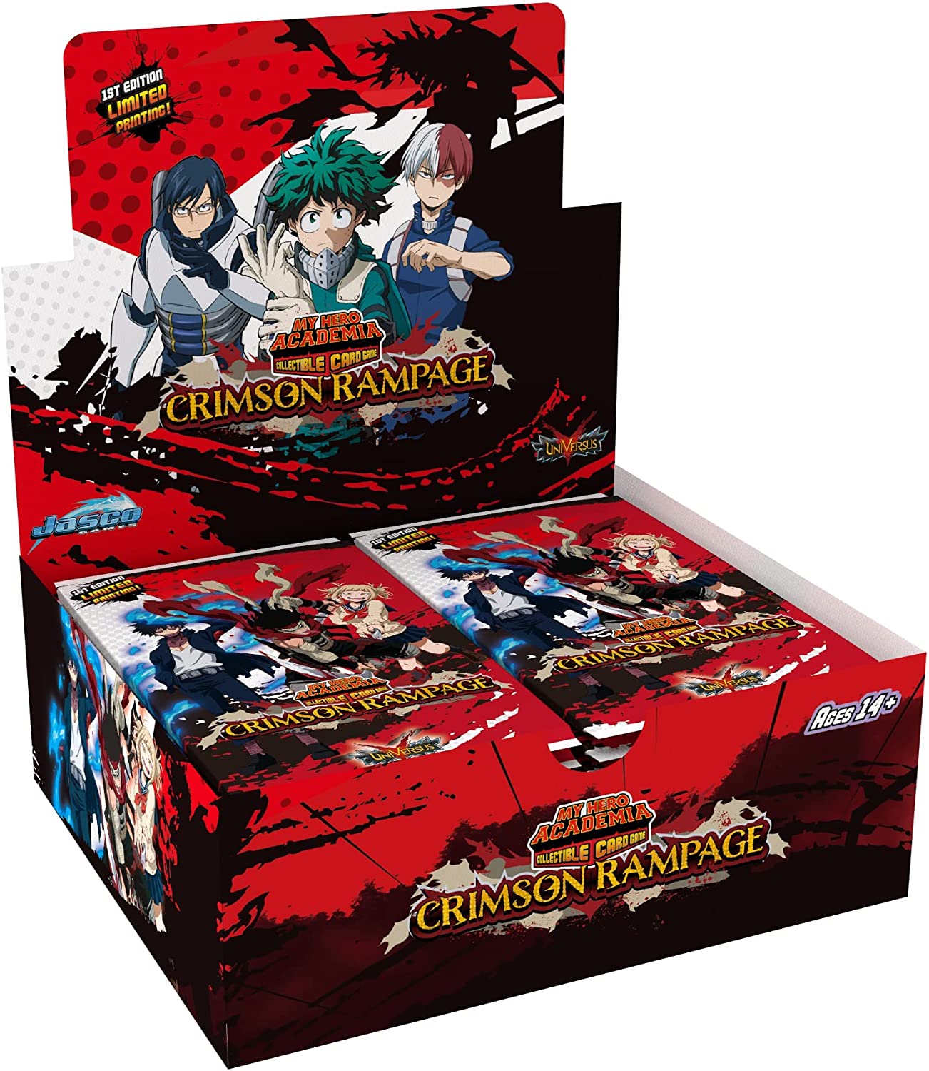 My Hero Academia Collectible Card Game Series 2 Unlimited Crimson Rampage Booster Display