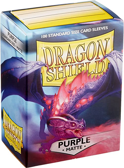 Dragon Shields: (100) Matte Purple