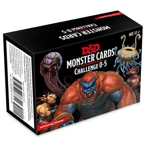 D&D Monster Cards Challenge 0-5