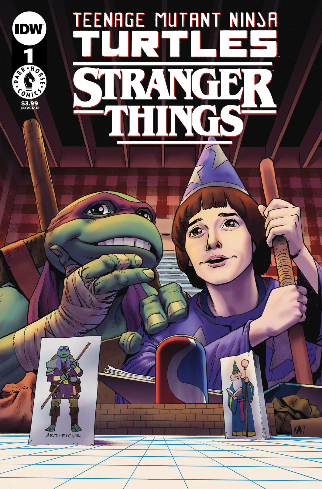 Teenage Mutant Ninja Turtles X Stranger Things #1 Variant D (Gorham)