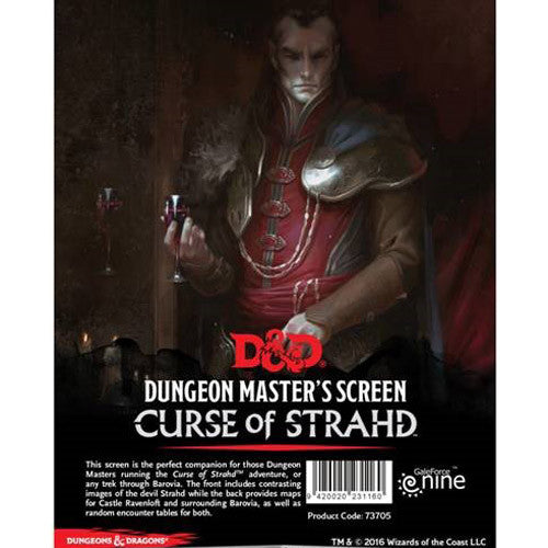 Dungeon & Dragons Dungeon Master's Screen Curse of Strahd