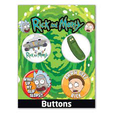 RICK & MORTY BUTTON SET