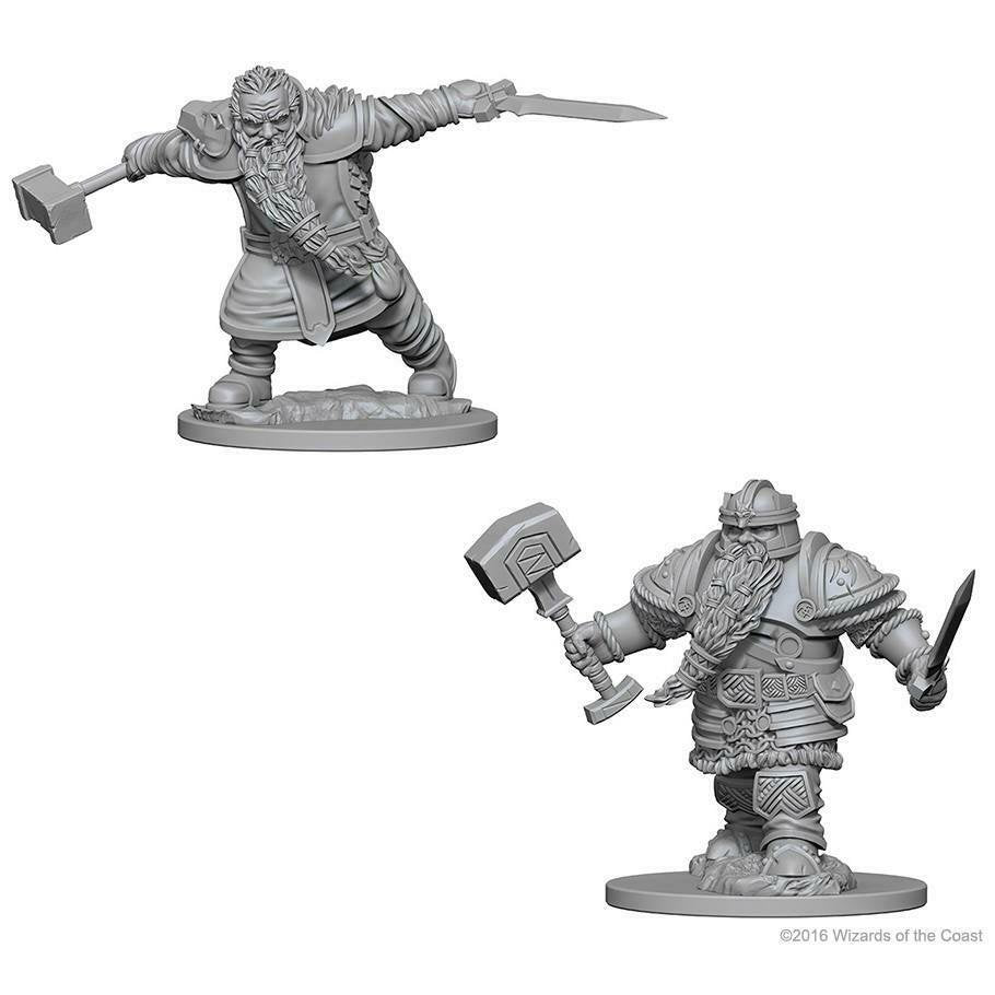 Dungeons & Dragons Nolzur`s Marvelous Unpainted Miniatures: W1 Dwarf Male Fighter