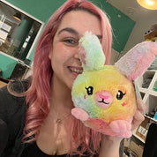 Mini Squishable Fluffy Bunny - Pastel Tie Dye