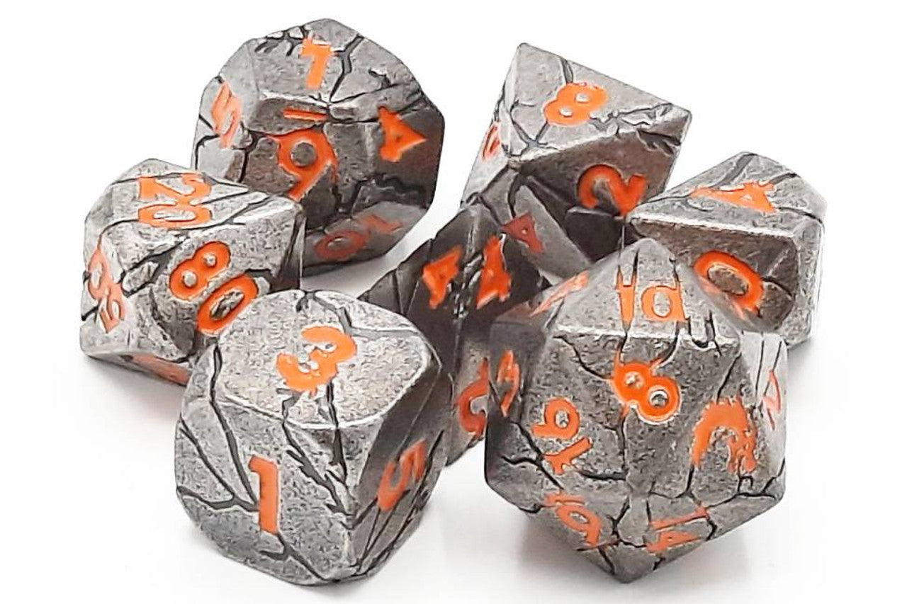 Old School - Orc Forged - Ancient Silver w/Orange