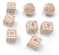 The One Ring Dice Set: White