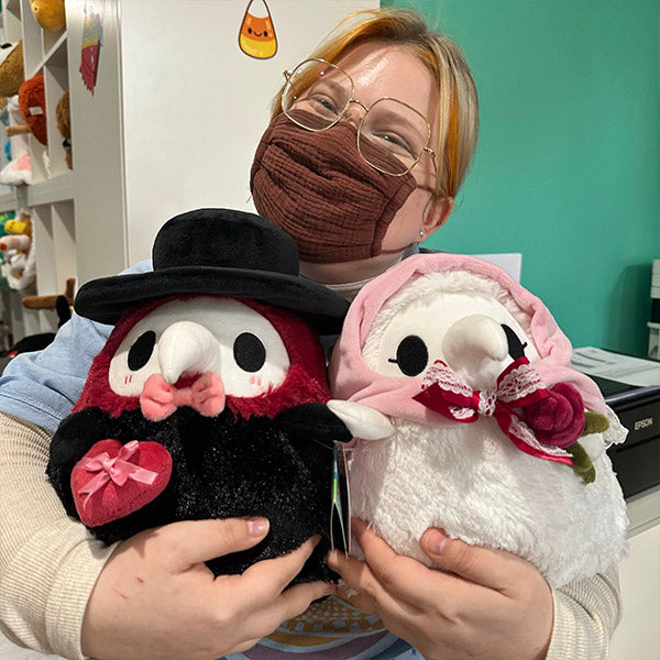 Mini Squishable Valentines Plague Doctor & Nurse Set